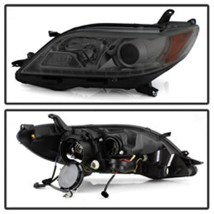 Spyder 11-14 Toyota Sienna Projector Headlights - DRL LED - Smoke PRO-YD-TSEN11-DRL-SM