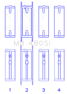 King Buick V6 Main Bearing Set