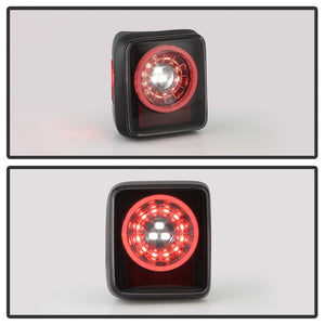 Spyder 19-20 Jeep Wrangler - Full LED Tail Lights - Seq Turn Sign - Black Smoke ALT-YD-JW19-SEQ-BSM