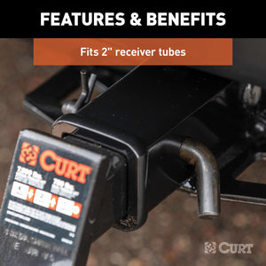 Curt 5/8in Hitch Pin (2in Receiver Black)