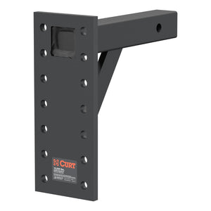 Curt Adjustable Pintle Mount (2in Shank 10000lbs 13in High 10in Long)