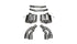 Corsa 2016-2019 Cadillac CTS V Sedan 6.2L V8 2.75in Polished Sport Axle-Back Exhaust