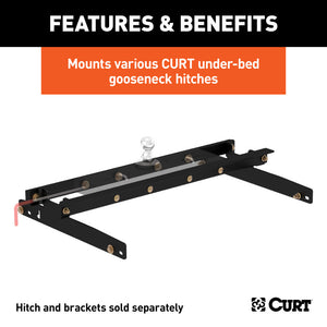 Curt 94-01 Dodge Ram 3500 Under-Bed Gooseneck Installation Brackets