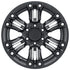 Black Rhino Asagai 20x9.5 6x139.7 ET-18 CB 112.1 Matte Black w/Machined Spoke/Stainless Bolts Wheel