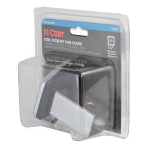 Curt 1-1/4in Chrome Steel Hitch Tube Cover (Packaged)