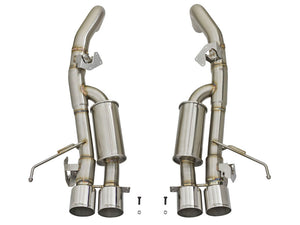 aFe MACHForce XP 3in-2 1/2in Axle Back 304SS Exhaust w/ Polished Tips 14-17 Chevy Corvette V8-6.2L