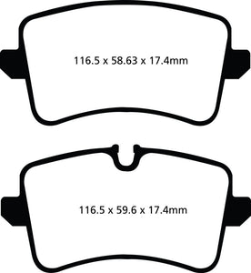 EBC 11 Audi A6 2.0 Turbo Greenstuff Rear Brake Pads