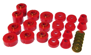 Prothane 73-77 Chevy K10 Blazer Body Mount Kit - Red