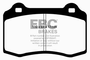 EBC 92-00 Dodge Viper 8.0 Bluestuff Front Brake Pads