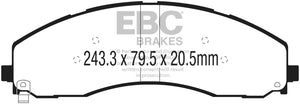 EBC 2017+ Ford F-450 Greenstuff Front Brake Pads