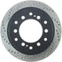 StopTech Power Slot 03-09 Toyota 4 Runner / 03-09 Lexus GX470 Drilled & Slotted Right Rear Rotor