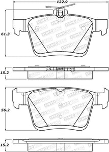 StopTech 2014 Acura TSX Sport Performance Rear Brake Pads