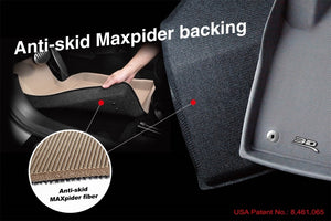 3D MAXpider 2006-2011 Honda Civic Coupe Classic 2nd Row Floormats - Black