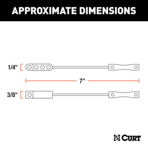 Curt 4-Way Flat Connector Dust Cover Set (Packaged)