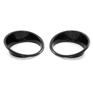 Rugged Ridge Headlight Bezels Black 07-18 Jeep Wrangler JK