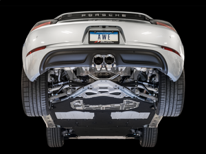 AWE Tuning Porsche 718 Boxster / Cayman Touring Edition Exhaust - Chrome Silver Tips