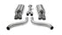 Corsa 1986-1991 Chevrolet Corvette C4 5.7L V8 L98 Polished Sport Cat-Back Exhaust