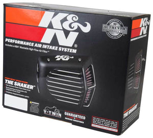 K&N Street Metal Intake System 08-16 Harley Davidson Shaker Silver H/D Touring Models