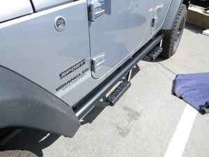 RBP RX-7 Step Bars 07-17 Jeep Wrangler JK (4-Door) - Black