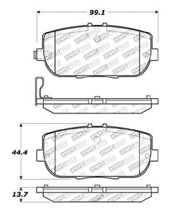 StopTech OE Fit Rear Sport Brake Pads