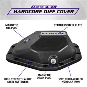 Yukon Gear Hardcore Diff Cover for 14 Bolt GM Rear w/ 3/8in. Cover Bolts
