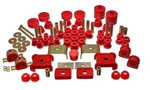 Energy Suspension 73-80 Chevy/GMC 4WD (w/ Stock Front Springs) Red Hyper-flex Master Bushing Set