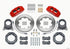 Wilwood Dynapro 6 Front Hat Kit 11.75in Rotor Red 66-75 Ford Bronco Dana 30/44 w/Lines