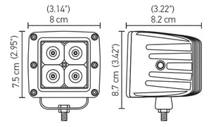 Hella HVF Cube 4 LED Off Road Kit