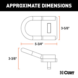 Curt 5th Wheel Safety Chain Anchors