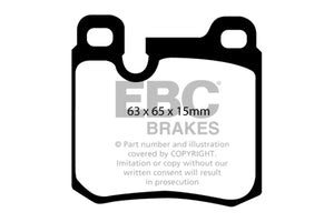 EBC 77-90 Porsche 911 3.3 Turbo Yellowstuff Rear Brake Pads