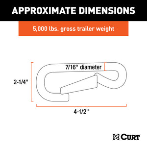 Curt 7/16in Snap Hook (5000lbs)