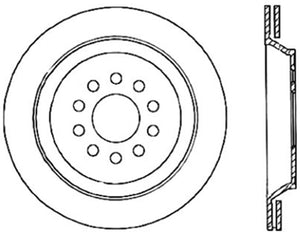 StopTech 04-09 Audi S4 Rear Left Drilled Rotor