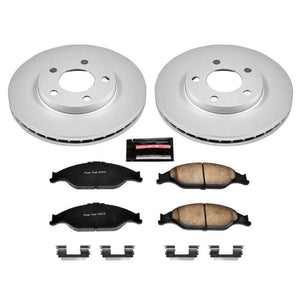 Power Stop 99-04 Ford Mustang Front Z17 Evolution Geomet Coated Brake Kit