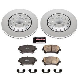 Power Stop 03-10 Audi A8 Quattro Rear Z23 Evolution Sport Coated Brake Kit