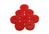 Energy Suspension Polyurethane Pad Set - 2-9/32in OD x 7/16in Hole ID x 1/2in Height - Round Red