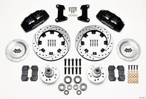 Wilwood Dynapro 6 Front Hub Kit 12.19in Drilled 74-80 Pinto/Mustang II Disc Spindle only