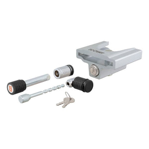 Curt Hitch & Coupler Lock Set (2in Receiver 1/2in to 2-1/2in Latch 1-7/8in & 2in Lip)