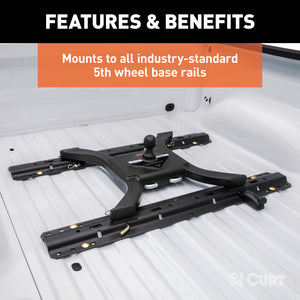 Curt Spyder 5th Wheel Rail Gooseneck Hitch