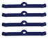 Moroso Chevrolet Small Block Valve Cover Hold Downs - Steel - Blue Powder Coat - Set of 4