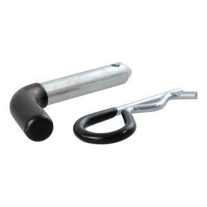 Curt 1/2in Hitch Pin (1-1/4in Receiver Zinc w/Rubber Grip)