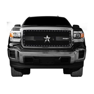 RBP RX-3 Series Studded Frame 1pc. Grille 15-17 GMC Sierra HD 2500/3500 - Black