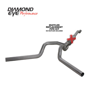 Diamond Eye KIT 4in CB MFLR RPLCMENT PIPE DUAL SS: 03-07 FORD 6.0L F250/F350