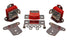 Energy Suspension 67-72 Chevrolet Camaro Red Motor and Transmision Mounts; Chrome Finish