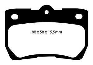 EBC 06-07 Lexus GS300 3.0 Redstuff Rear Brake Pads