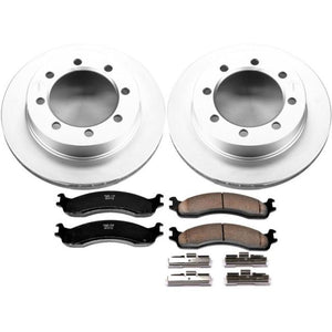 Power Stop 95-99 Ford F-250 Front Z17 Evolution Geomet Coated Brake Kit