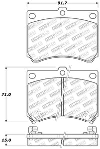 StopTech Performance 91-03 Ford Escort ZX2 / 92-95 Mazda MX-3 Front Brake Pads