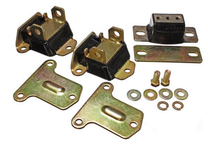 Energy Suspension 69-72 Camaro/70-73 Monte Carlo Black Complete Motor&Trans Mount Set Zinc Finish