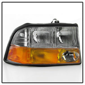 xTune 98-01 GMC Jimmy S15 (w/Fog Lights) OEM Headlights w/Amber Bumper - Chrm (HD-JH-GS1598-OE-C)