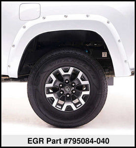 EGR 16+ Toyota Tacoma w/Mudflap Bolt-On Look Color Match Fender Flares - Set - Super White