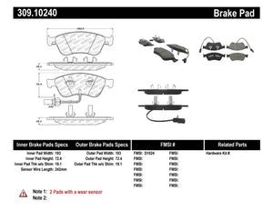 StopTech Performance 07-10 Audi S6/S8 Front Brake Pads